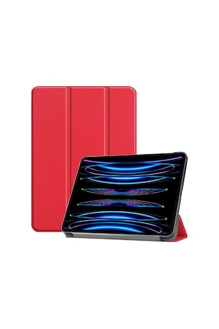 Apple Uyumlu iPad Pro 4. Nesil M2 2022 11 Inç Tablet Flip Smart Standlı Akıllı Kılıf Smart Cover Kılıf