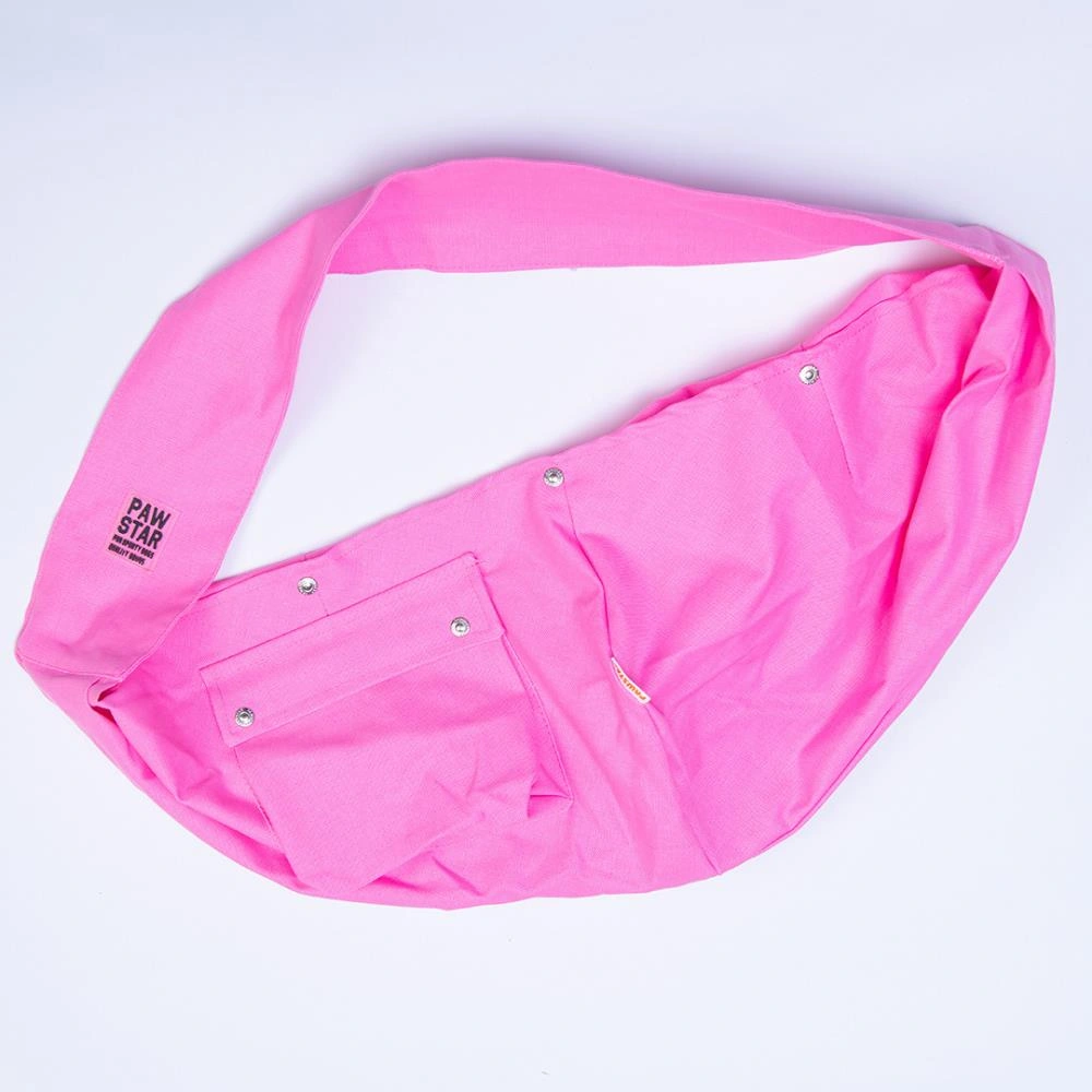 Pawstar Pembe Gabardin Çanta Kedi Köpek Taşıma Çantası