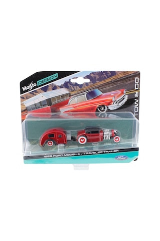Maisto 1929 Ford Model A / Traveler Trailer 1 64 Oyuncak Araba