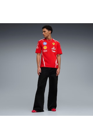 Puma Scuderıa Ferrarı Hp Replıca Drıvers Unısex Tişört 713827 44 Kırmızı