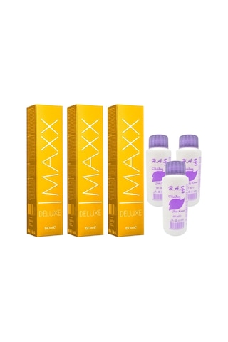 Maxx Deluxe Saç Boyası Platin Sarısı 10/1+Oksidan (3 Adet)