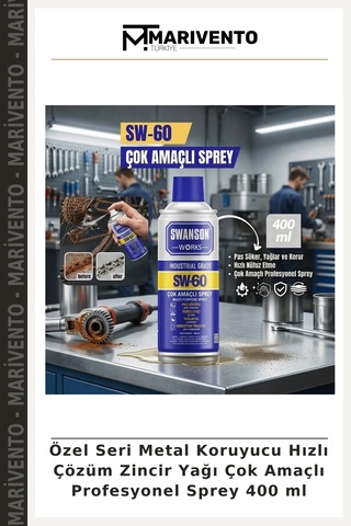 Özel Seri Metal Koruyucu Hızlı Çözüm Zincir Yağı Çok Amaçlı Profesyonel Sprey 400 Ml