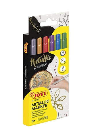 Jovı 1606m Decor Metalık Kalemi - 6 Renk Beyaz