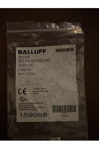 Balluff Bes 516-300-s202-s49 Bes018c Inductive Standard Sensors