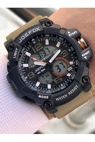 Joefox Digital Ve Analog Çiftlere Özel 2 Yıl Garantili 3 Atm Suya Dayanıklı Çift Kol Saati Je.cft.01 Siyah