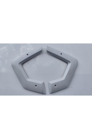 Bumerang Opel Corsa C / Combo C / Tigra B Orta Konsol Yan Dekor Seti Sağ + Sol Takım / Boyanabilir Gri / Abs Plastik Açık Gri