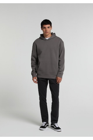 Colin's Colins Relaxed Fit Kapüşonlu Düz Erkek Gri Sweatshirt Cl1082263 Q1.v2 Dgr Koyu Gri
