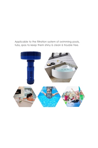 Kosona Yüzme Havuzu Kimyasallı Dağıtıcı, Ölçü İzli Rotatif Ayar, Abs Malzeme, Yüzen Dezenfektör