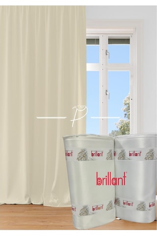 Brillant Güneşlik 1. Kalite Saten Lüx Atlas Saten Tüm Odalarda Kullanıma Uygun Krem