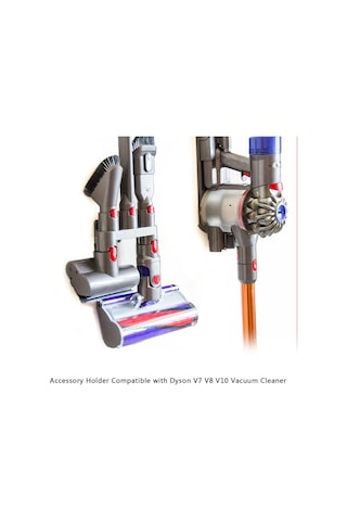 Padalink V7/v8/v10 Süpürge İçin Duvar Tipi Beşlu Aksesuar Tutucu - Gri, Yer Tasarrufu Ve Düzenli Saklama