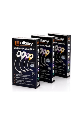 Masa Lambası Renkli Usb Girşili Çok Renkli