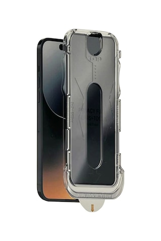 Apple iPhone 15 Pro Max Uyumlu Proof Dust Tools Hayalet Full Cam Koruyucu - Siyah
