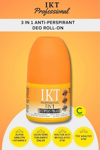 IKT Professionnel Unisex Roll-On Deodorant 50 ML