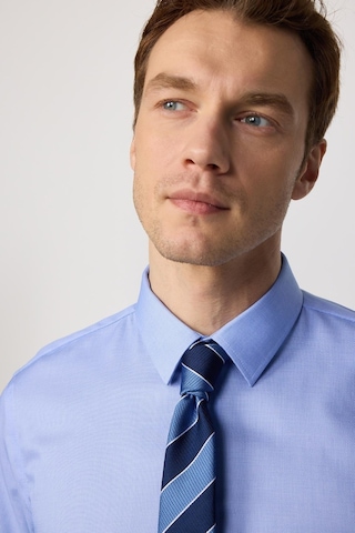 Tudors Slim Fit Non-ıron Ütü Gerektirmez Mavi Erkek Gömlek-30455-mavi Mavi