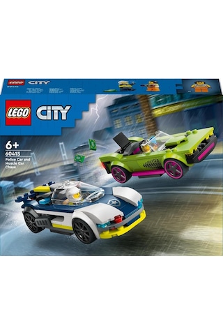 LEGO® City Polis Arabası ve Spor Araba Takibi 60415 6+ Yaratıcı Oyuncak Yapım Seti - 213 Parça