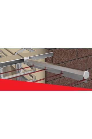 Koral Profil Alüminyum Balkon Çamaşır Kurutmalığı 60x25 Çok Renkli