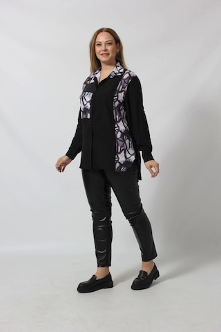 Moda Berray 3116 Siyah Desenli Şık Gömlek Siyah
