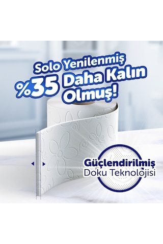 Solo Ultra Dayanıklı Tuvalet Kağıdı 96 Rulo (3 x 32)
