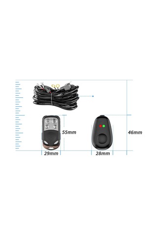 18 Awg Kablo 15a Off Road Led Açma Kapama Tuşlu Uzaktan Kumandalı