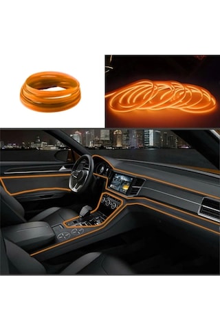 Turuncu Renk 5 Metre Neon Ip Torpido Neon Şerit Led