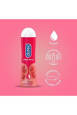 Durex Çilek Hazzı Kayganlaştırıcı Jel 50 Ml
