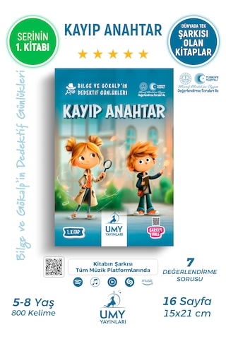 Umy Yayınları Kayıp Anahtar - Çocuklar İçin Analitik Düşünce Ve Problem Çözme Becerisi Geliştiren Dedektiflik Kitabı