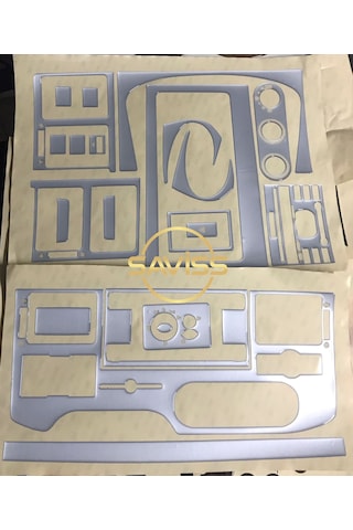 Ford Transit Jumbo 2006/2013 Full Set, Gümüş Gri Konsol Maun Kaplama (Gümüş Gri)