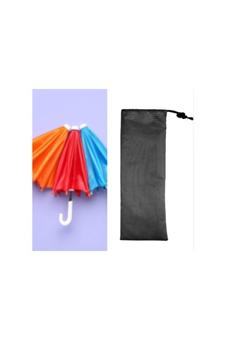 Homyl Bağcıklı Saklama Çantası Hafif Çadır 13cmx45cm Siyah