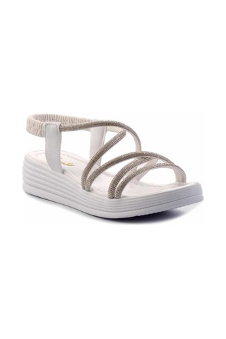 Beyaz Kadın Sandalet K05823022909 Beyaz
