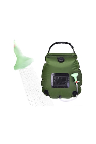 Monyee Askeri Yeşil Güneş Enerjili Düş Çantası 20l - Kamp İçin Taşınabilir, 50cm Borulu, 430g, 45x50cm Haki