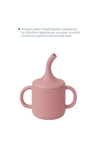 Babyjem Silikon Pipetli Bardak Mocha