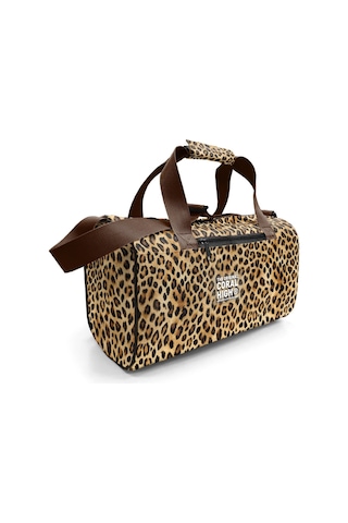 Coral High Kız Çocuk Spor Ve Seyahat Çantası - Kahverengi Leopar Desenli - 27533 Çok Renkli