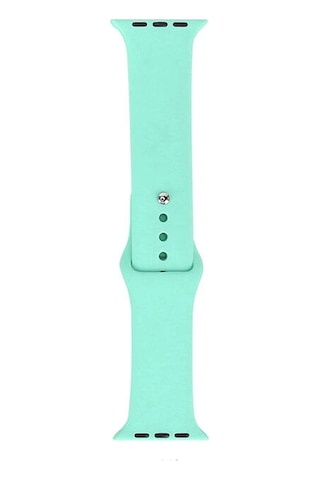 Apple Watch Uyumlu 7 45mm Band Serisi Klasik Kordon Silikon Strap Kayış - Kırmızı-rose Gold