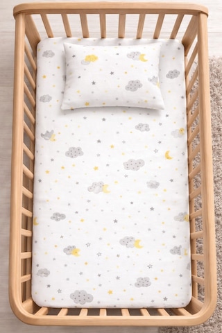 Pamuk Lastikli Bebek Çarşafı Park Yatak 60x120 70x110 70x120 Uyumlu