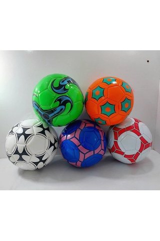 Fiyra Dikişli 2 Numara Beş Renk Hentbol Topu Beyaz -Kırmızı