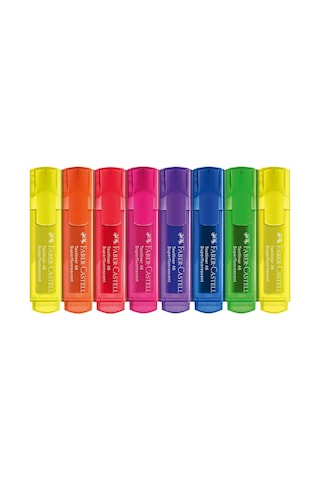 Faber-castell 254648 - Fosforlu Kalem Seti 46, 8'li Kutu, Neon Re Diğer