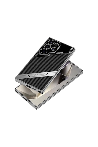 Zore Galaxy Uyumlu S24 Ultra Kılıf Kamera Korumalı Karbon Tasarım Msra Yeni Seri Procase Kapak-siyah Karbon Siyah Karbon