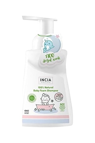 %100 Doğal Organik Sertifikalı Bebek Köpük Şampuanı Saç Vücut Lavanta Konak Önleyici Yenidoğan 200 Ml Açik Gri