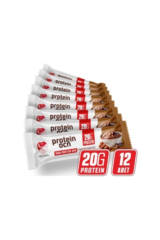 Protein Bar - Chocolate & Hazelnut - 50g X 12 Adet