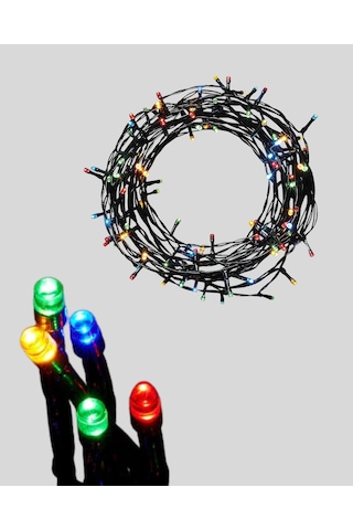 2x2 Metre Pil İle Çalışan Perde Led Işık - 8 Modlu Dekoratif Çok Renkli 20135676