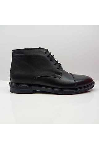 Punto 599468 Deri Comfort Erkek Bot Siyah