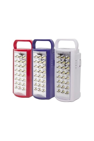 24 Büyük Ledli 80 Saat Yanan Powerbank Özellikli Akülü Led Işıldak Çok Renkli