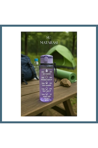 Bezos Suluk & Su Şişesi & Sporcu Matara Mor 1000 Ml Agc