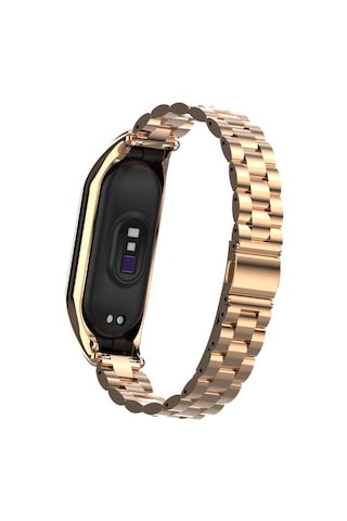 Xiaomi Mi Band 7 Uyumlu Krd-04 Metal Zore Kordon-gümüş