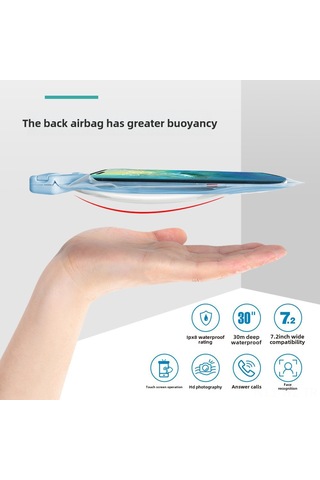 Wezone Tpu Materyal Su Geçirmez Telefon Kılıfı, 99% Telefonlara Uygun, Dokunmatik Ekran Desteği, Hafif Ve Dayanıklı Beyaz Beyaz