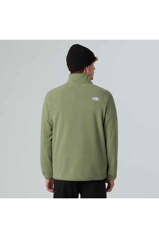 The North Face M Glacier Fleece 1/4 Zip Jacket Erkek Polar-30560 Yeşil