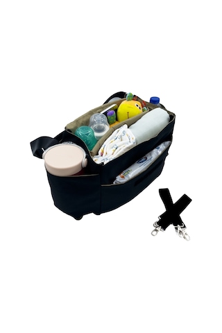 Ezh Bebek Arabası Çantası Ve Düzenleyici Organizatör 5060 Siyah