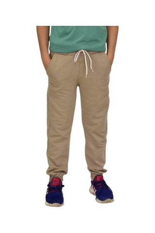 Bej Rengi Bel Paça Lastikli Kız Erkek Çocuk Eşofman Altı Bgl-st04723 Bej