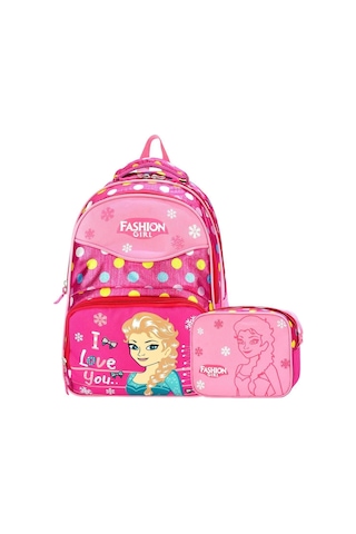 Roxy Frozen Ilkokul Beslenmeli Insan Sağlığına Uygun Su Geçirmez Okul Çantası Pembe