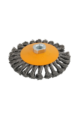 Rotor 125mm M14 Düğümlü Konik Tel Fırça